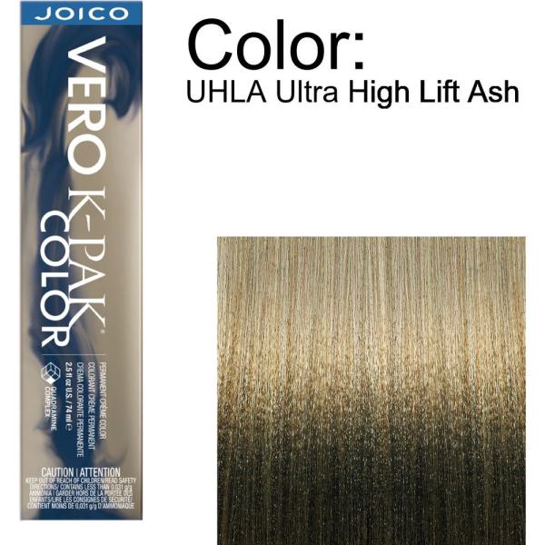 Joico Vero K-PAK Permanent Creme Color - UHLA Ultra High Lift Ash / 2.5 oz.