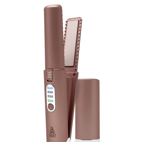Style &amp; Go Portable Cordless Hair Straightener for On-the-Go Styling