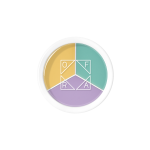 Corrector Tri-Pot - Yellow, Lilac, Mint