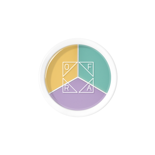Corrector Tri-Pot - Yellow, Lilac, Mint