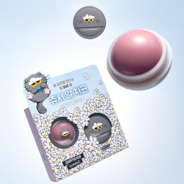 rom&amp;nd X ZO&amp;FRIENDS JUICY ROLL CHEEK &amp; PUFF SET